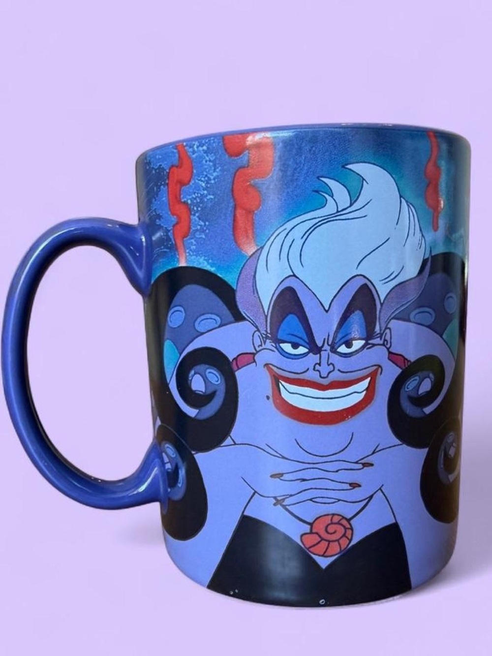 Ursula Disney Villain Large Ceramic Mug - Purple & Blue
